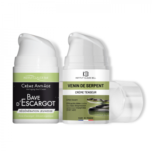 Anti-rynk dag- och nattkräm med snigel- och ormsekret